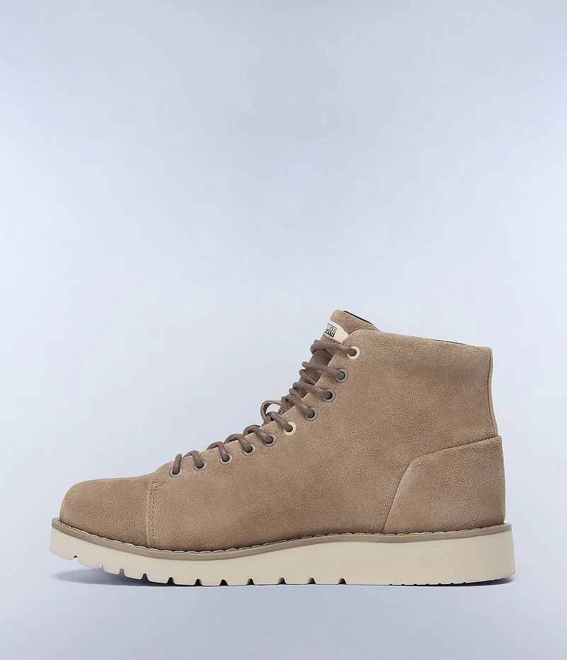 Napapijiri Conifer Schnürstiefelette aus Wildleder für Herren - Raindrum Brown