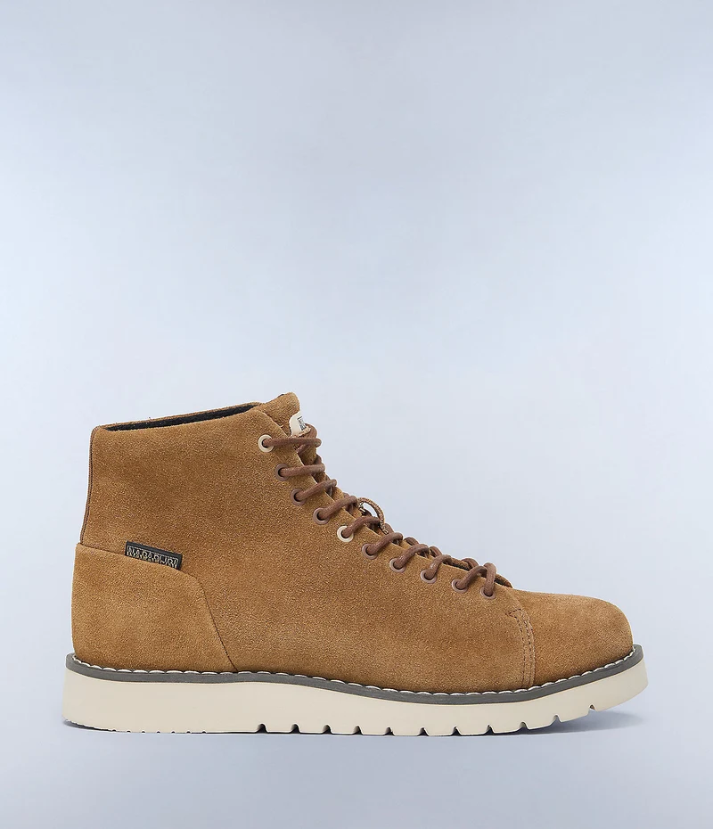 Napapijiri Conifer Schnürstiefelette aus Wildleder für Herren - Braun/Tabak