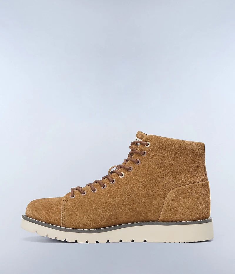 Napapijiri Conifer Schnürstiefelette aus Wildleder für Herren - Braun/Tabak