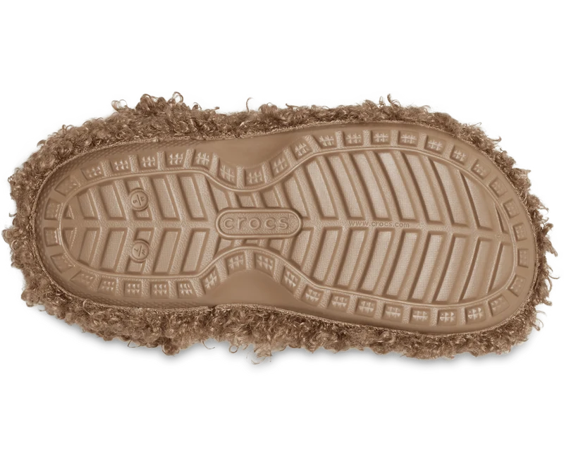 CROCS Unisex Classic Doodle Fell Lined Clog - Sepia