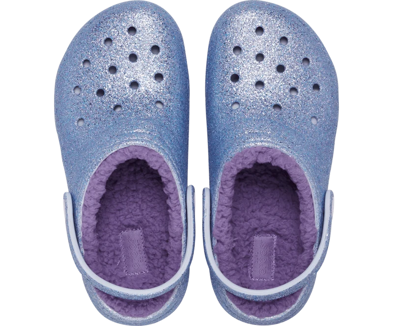 CROCS Kinder Klassischer Glitzer Lined Clog - Mattiert