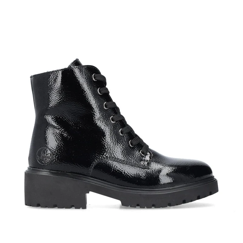 Rieker Modische Stiefeletten mit Fleecefutter für Damen - Schwarz