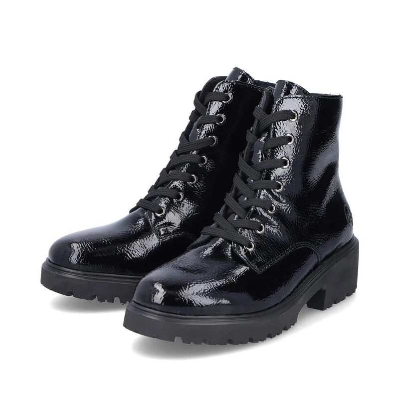 Rieker Modische Stiefeletten mit Fleecefutter für Damen - Schwarz