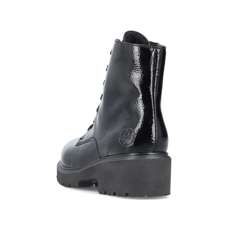 Rieker Modische Stiefeletten mit Fleecefutter für Damen - Schwarz