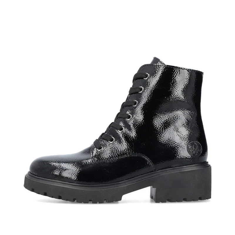 Rieker Modische Stiefeletten mit Fleecefutter für Damen - Schwarz