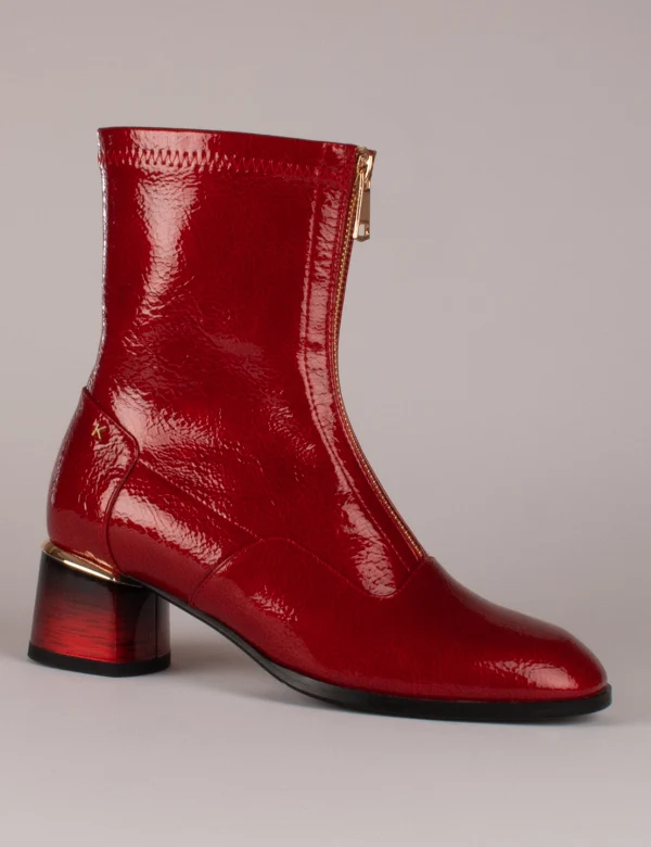Kate Appleby Damen Stiefelette Greenhill - Lackleder in Mohnrot