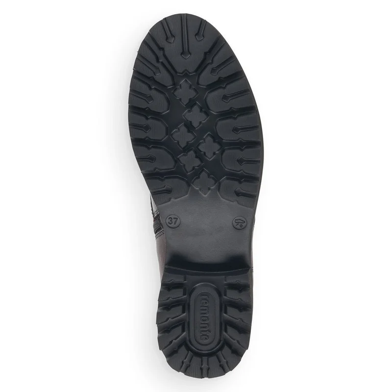 Remonte Damen-Stiefelette aus Leder mit Fleecefutter - Rot