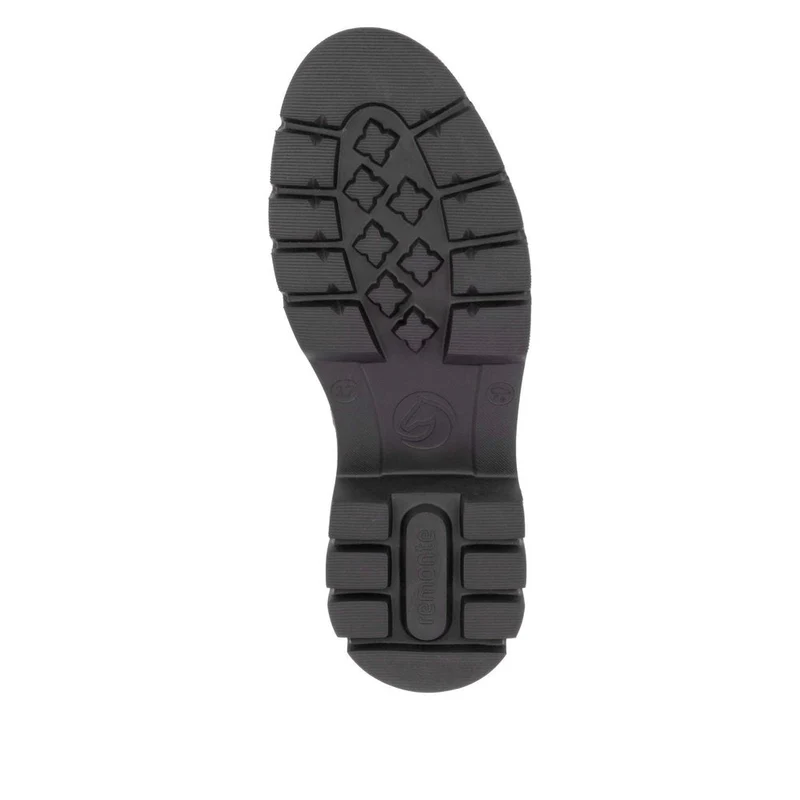 Remonte Modische Stiefelette aus Leder für Damen - Metallic-Schwarz