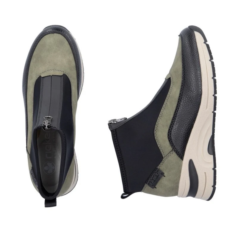 Rieker Fashion-Stiefelette für Damen – Grün