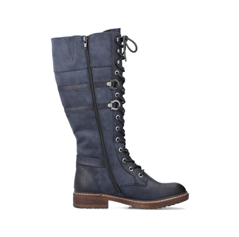 Rieker Hohe Stiefel mit Fleecefutter für Damen - Blau