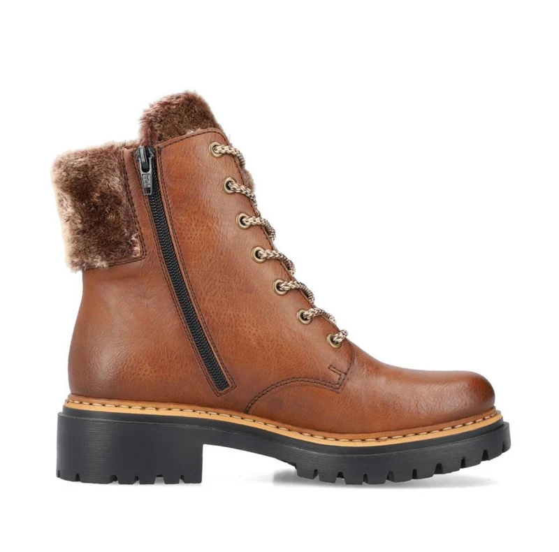 Rieker Stiefelette mit Fleecefutter für Damen - Braun