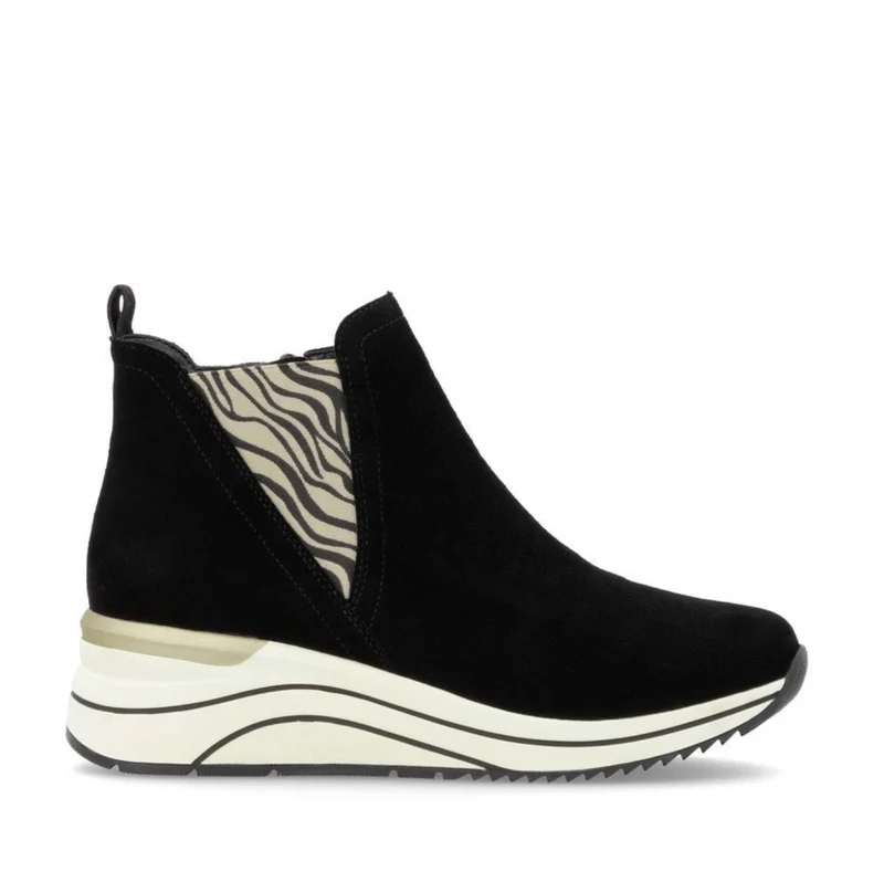 Remonte Stiefelette aus Wildleder für Damen - Schwarz