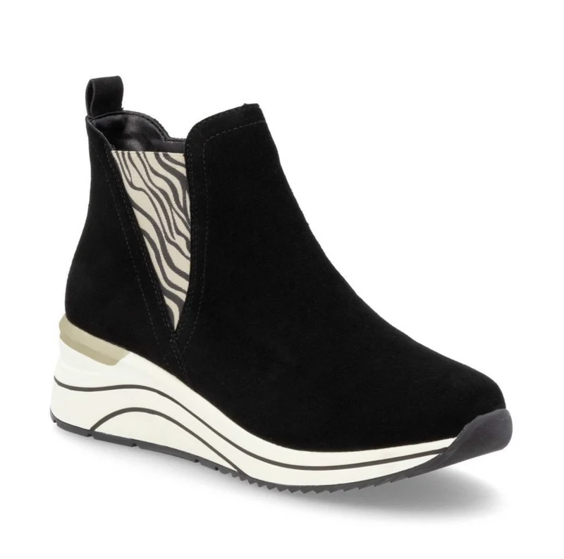 Remonte Stiefelette aus Wildleder für Damen - Schwarz