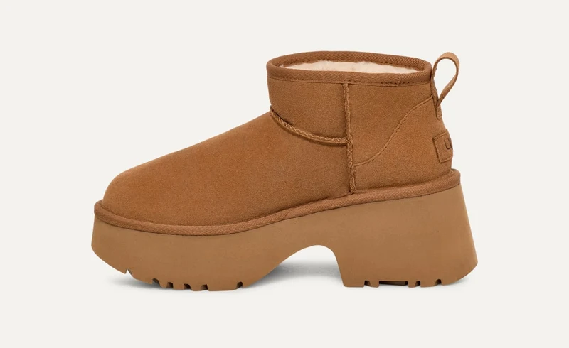UGG Classic Ultra Mini New Heights Stiefel für Damen - Kastanie