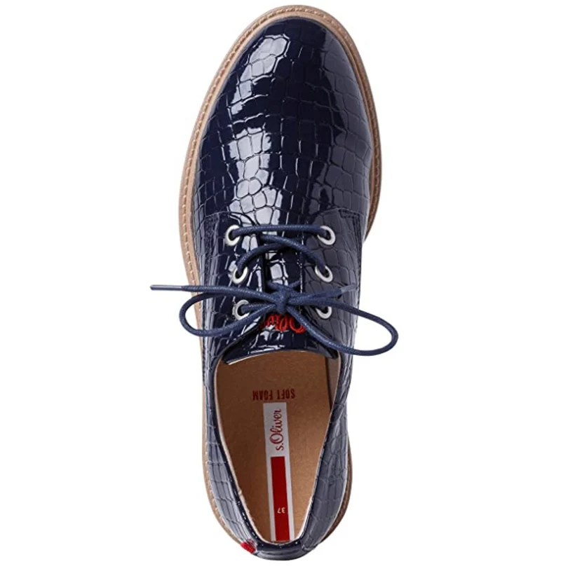 S.Oliver Damen Fashion Brogue - Navy