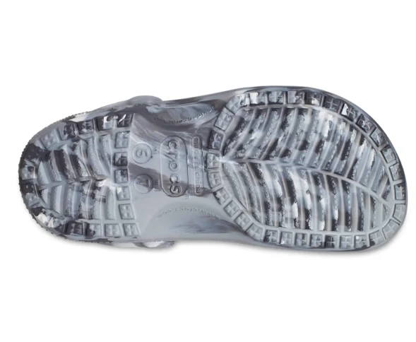 Crocs Unisex Classic Marbled Clog - Hellgrau / Mehrfarbig