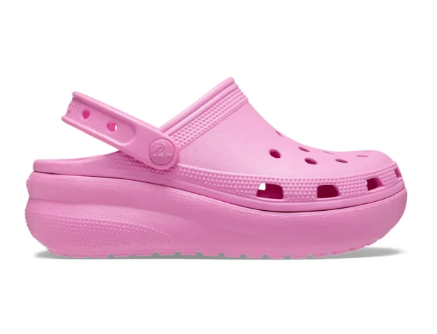 Crocs Klassischer Cutie-Plateau-Clog für Kinder – Taffy Pink