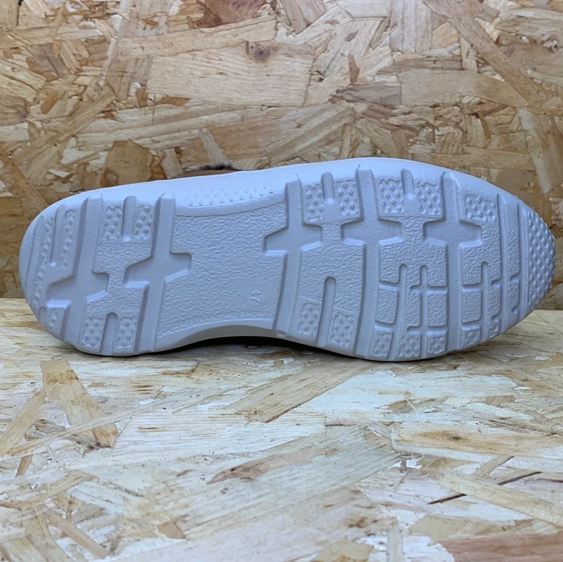 On Foot Damen-Stiefelette aus gefüttertem Leder – Hellbraun