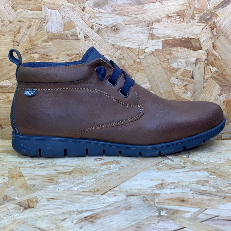 On Foot Herren-Lederschuhe – Braun