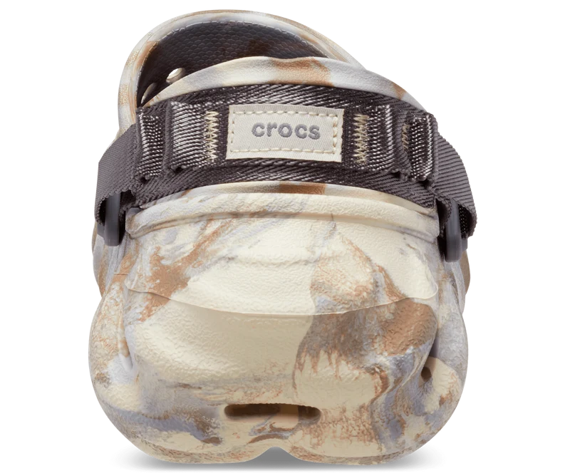 Crocs Unisex Echo Marmorierter Clog – Knochen