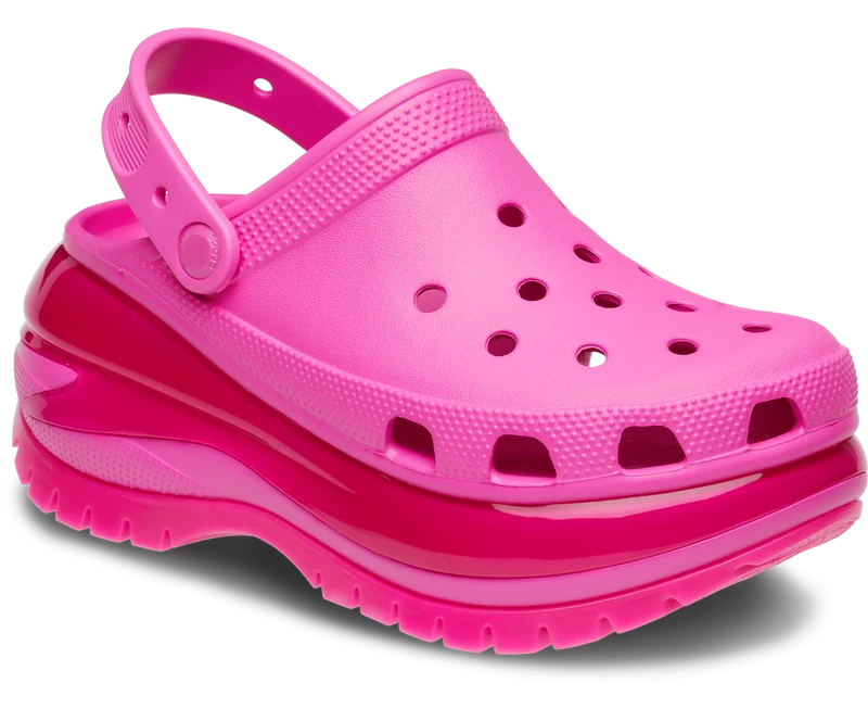Crocs Unisex Classic Mega Crush Clog – Rosa