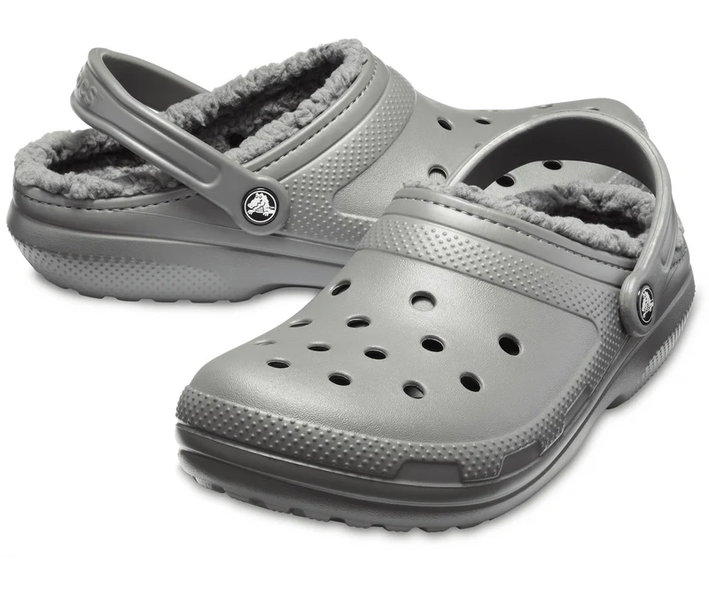 Crocs Unisex-Klassiker Lined Clog - Schiefergrau / Rauch