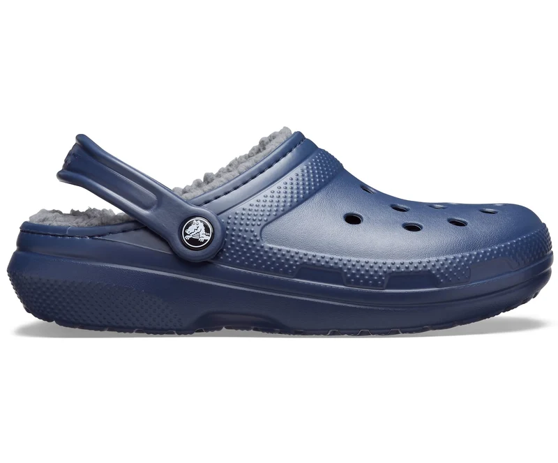 Crocs Unisex-Klassiker Lined Clog - Marineblau / Anthrazit