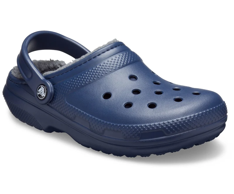 Crocs Unisex-Klassiker Lined Clog - Marineblau / Anthrazit