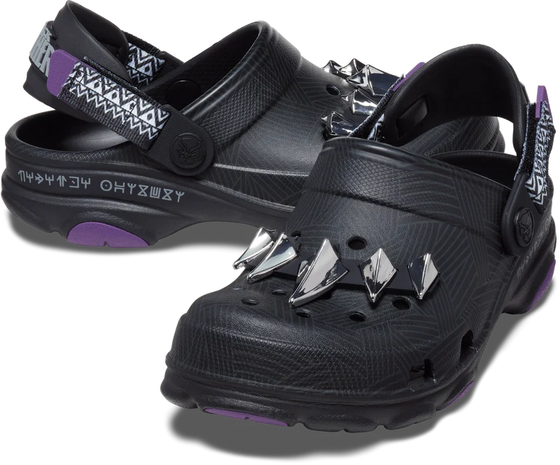Crocs Black Panther All-Terrain Clog für Kinder – Schwarz