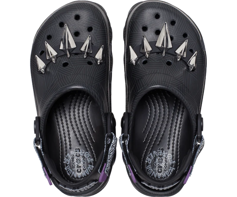 Crocs Black Panther All-Terrain Clog für Kinder – Schwarz