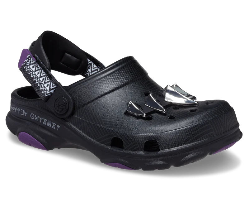 Crocs Black Panther All-Terrain Clog für Kinder – Schwarz