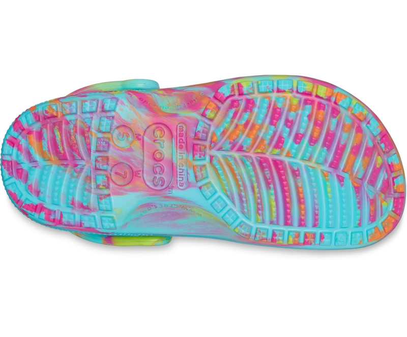 Crocs Klassischer Unisex-Marmor-Clog – Neptun