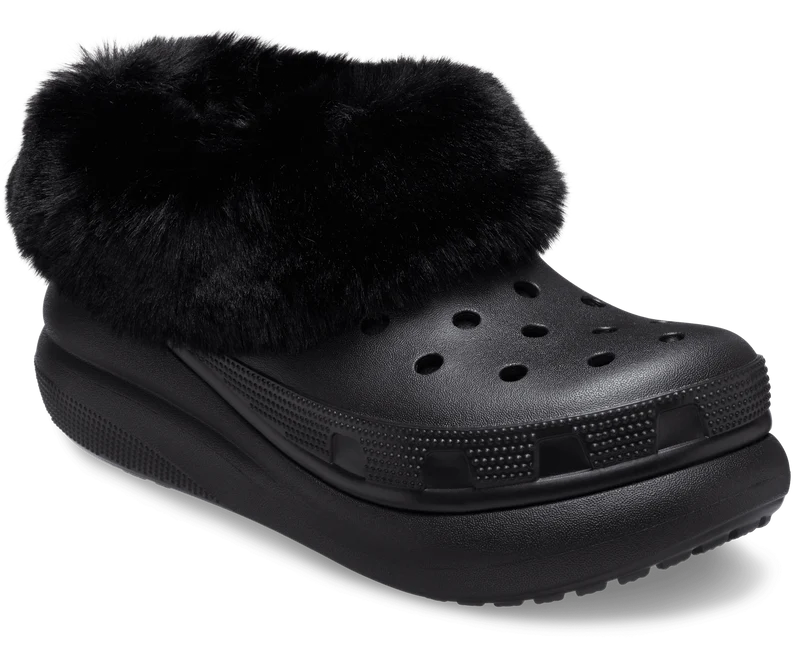 Crocs Unisex Furever Crush Clog - Schwarz