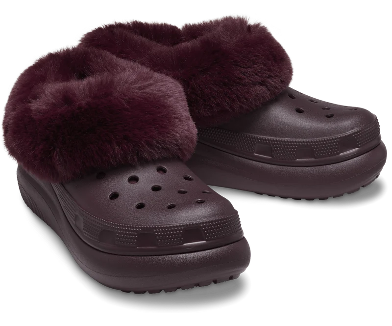 Crocs Unisex Furever Crush Clog - Dunkle Kirsche
