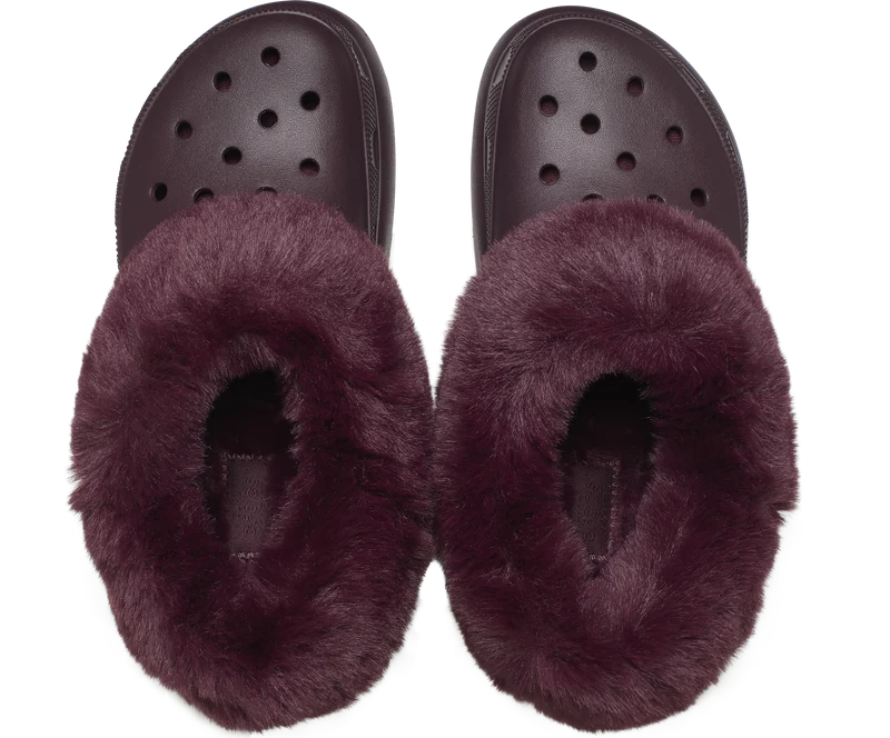 Crocs Unisex Furever Crush Clog - Dunkle Kirsche