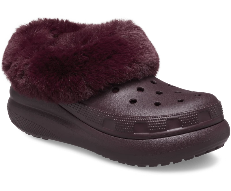 Crocs Unisex Furever Crush Clog - Dunkle Kirsche