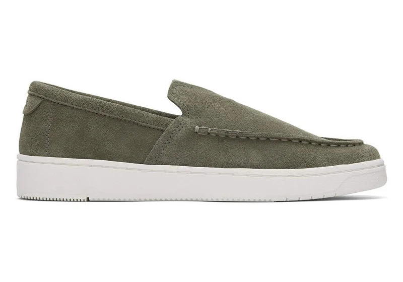 TOMS TRVL Lite Loafer für Herren - Vetivergraues Wildleder
