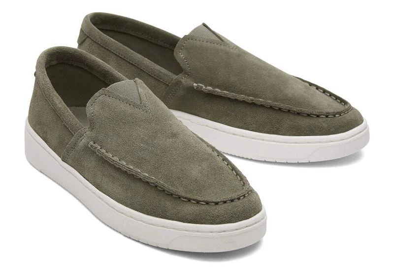 TOMS TRVL Lite Loafer für Herren - Vetivergraues Wildleder