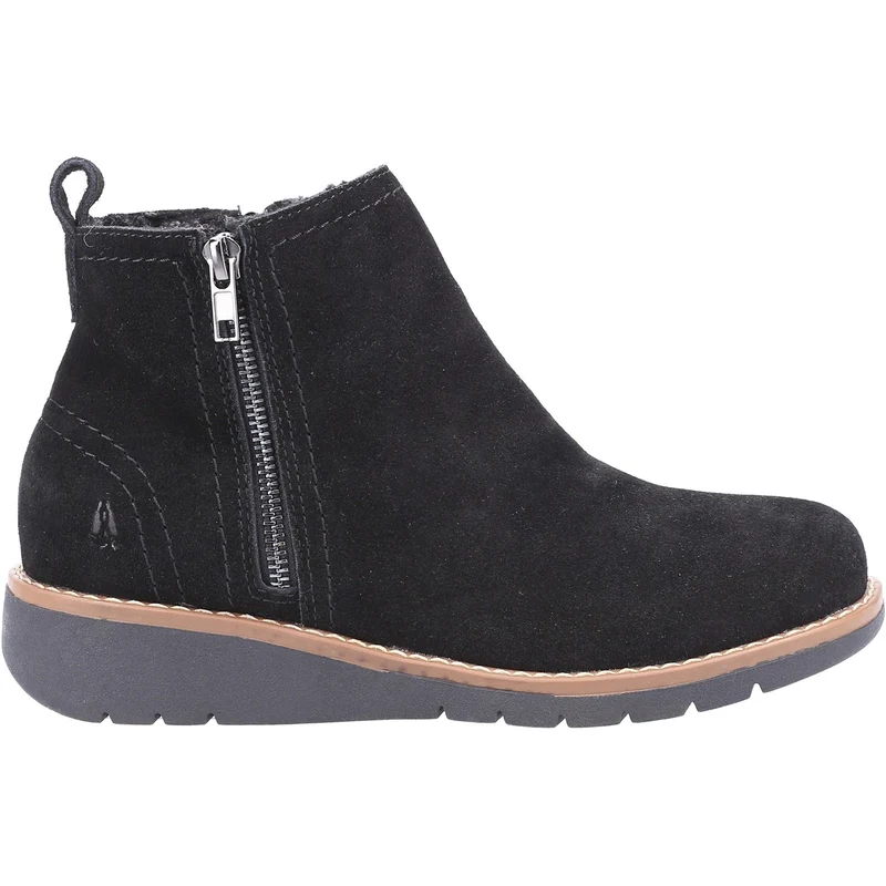 Hush Puppies Damen Libby Wildlederstiefel – Schwarz