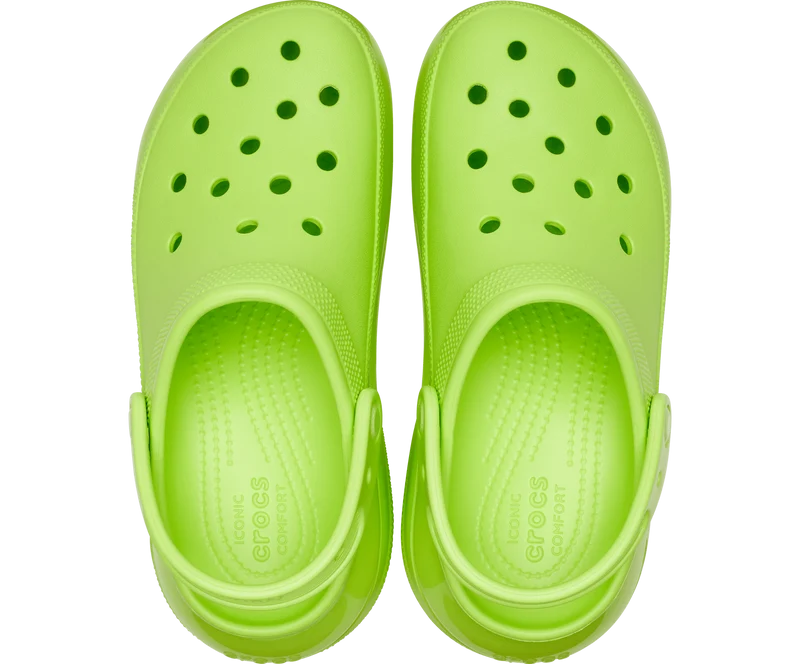 Crocs Unisex Classic Mega Crush Clog - Limettengrün