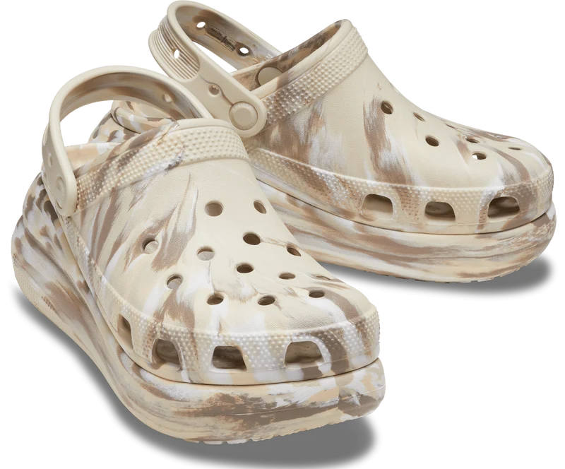 Crocs Unisex Classic Marbled Crush Clog – Knochen