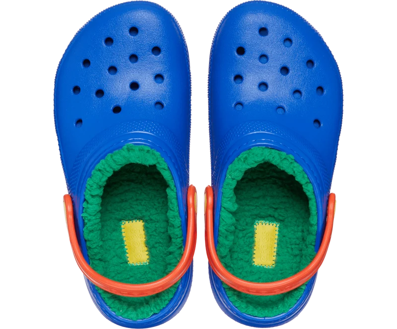 CROCS Kinderklassiker Lined Clog - Blauer Blitz