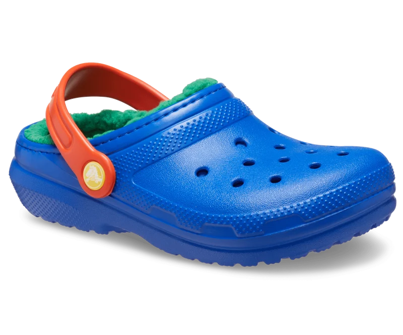 CROCS Kinderklassiker Lined Clog - Blauer Blitz