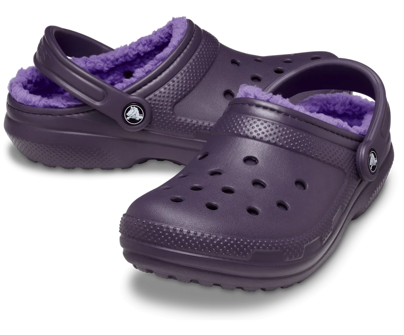 Crocs Unisex-Klassiker Lined Clog - Dunkle Iris