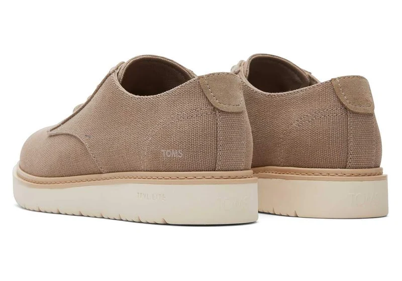 TOMS Herren Navi TRVL Lite Taupe Heritage Canvas Abendschuh - Taupe