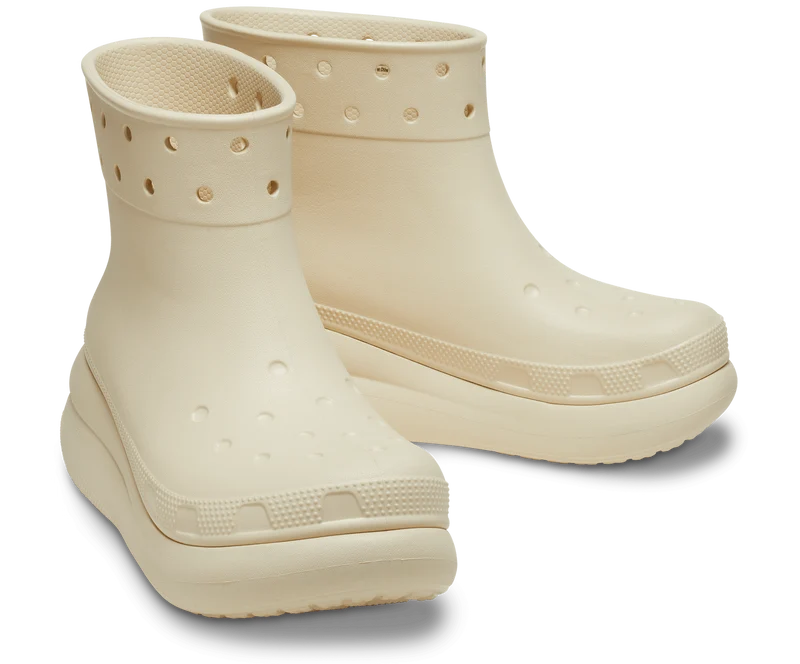 Crocs Unisex Classic Crush Boot – Knochen
