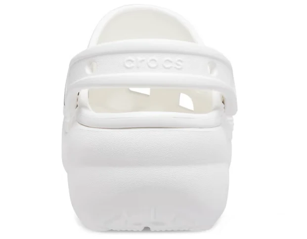 Crocs Klassischer Unisex-Plateau-Clog – Weiß
