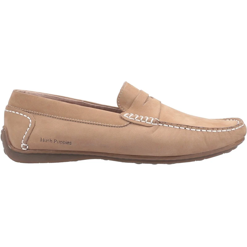 Hush Puppies Roscoe Leder-Slip-On-Schuh für Herren – Beige