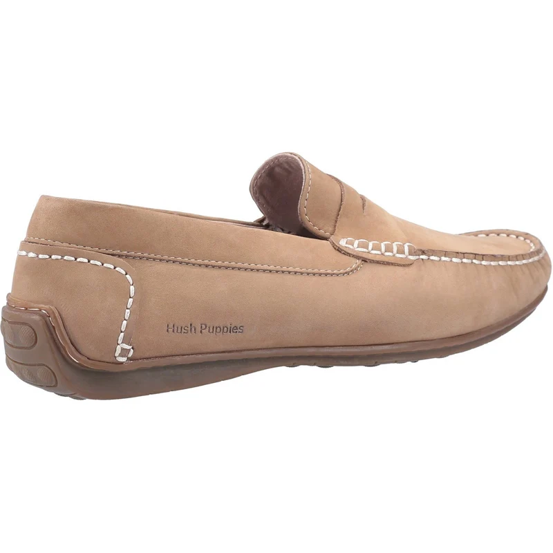 Hush Puppies Roscoe Leder-Slip-On-Schuh für Herren – Beige