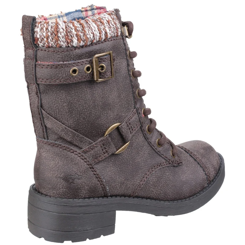 Rocket Dog Damen Thunder Galaxy Biker-Stiefel – Braun